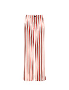 Pantalon palazzo rayé avec élastique au dos et poches Rinascimento