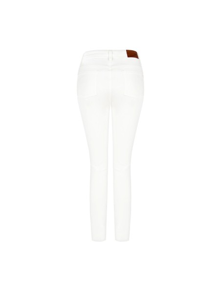 Pantalon skinny en denim avec boutons sur les côtés Rinascimento