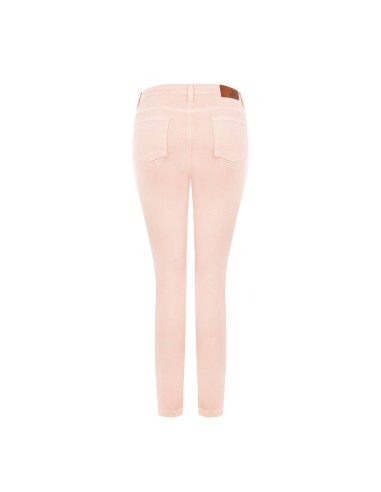 Skinny denim broek met knopen aan de zijkanten Rinascimento