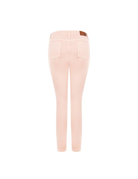 Skinny denim broek met knopen aan de zijkanten Rinascimento