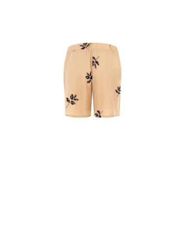 Short large à perles et feuilles brodées Rinascimento