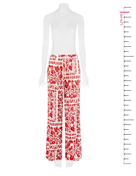 Pantalon palazzo en viscose avec cordon de serrage Rinascimento