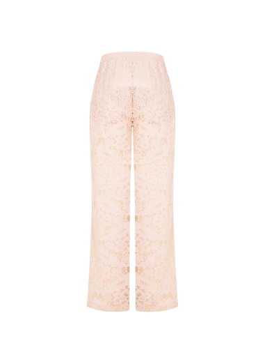 Pantalon palazzo en dentelle avec shorts intégrés et poches Rinascimento