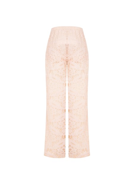 Pantalon palazzo en dentelle avec shorts intégrés et poches Rinascimento
