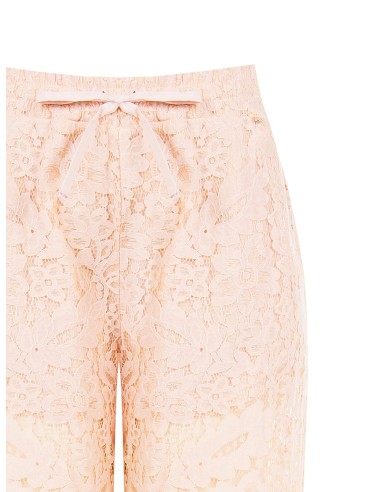 Pantalon palazzo en dentelle avec shorts intégrés et poches Rinascimento
