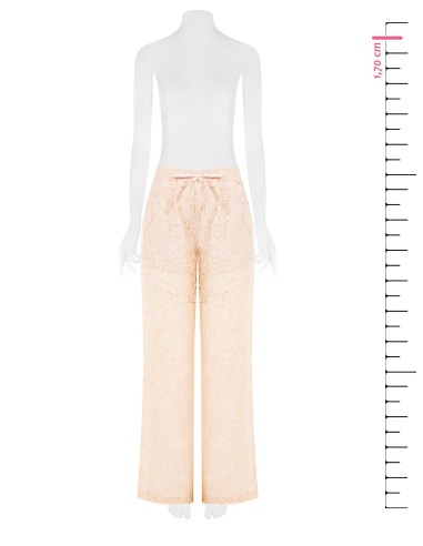 Pantalon palazzo en dentelle avec shorts intégrés et poches Rinascimento