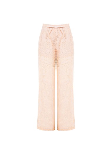 Pantalon palazzo en dentelle avec shorts intégrés et poches Rinascimento