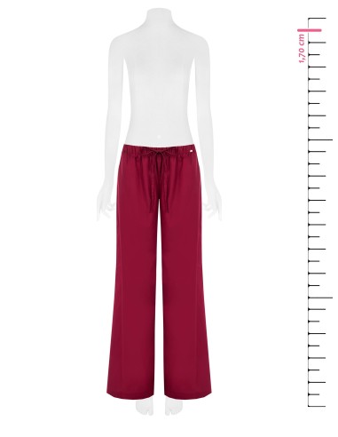 Pantalon large en coton avec cordon de serrage à la taille Rinascimento