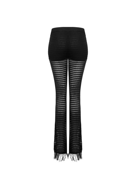 Pantalon perforé en tricot et à glands avec short intégré Rinascimento