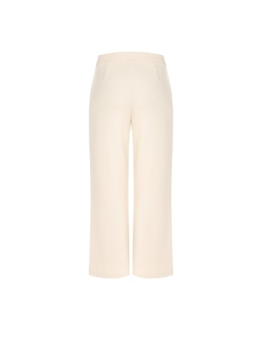 Cropped palazzobroek van scuba-crêpe met elastische taille van Rinascimento