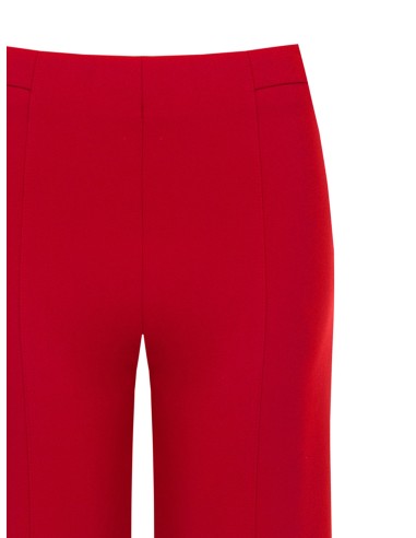 Cropped palazzobroek van scuba-crêpe met elastische taille van Rinascimento