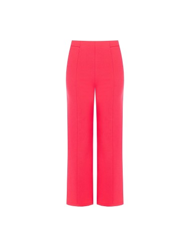 Cropped palazzobroek van scuba-crêpe met elastische taille van Rinascimento