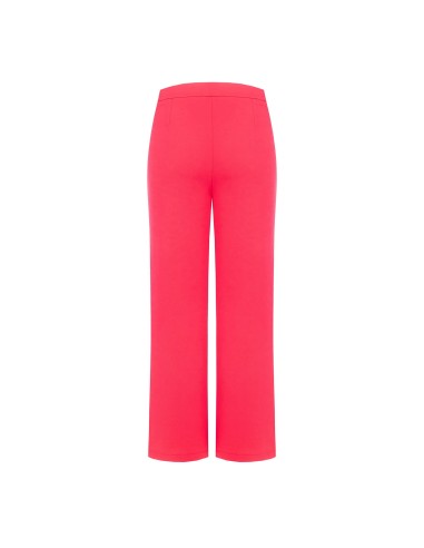Pantalon palazzo court en crêpe scuba avec élastique à la taille Rinascimento
