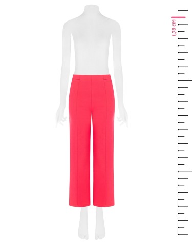 Cropped palazzobroek van scuba-crêpe met elastische taille van Rinascimento