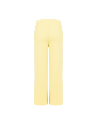 Cropped palazzobroek van scuba-crêpe met elastische taille van Rinascimento