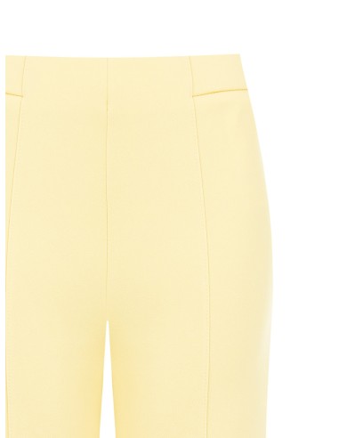 Cropped palazzobroek van scuba-crêpe met elastische taille van Rinascimento