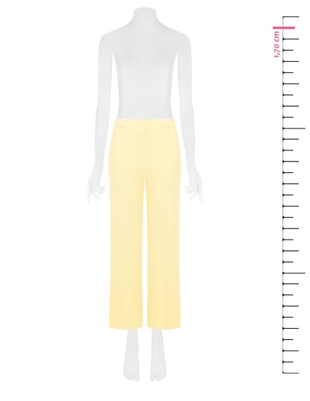 Cropped palazzobroek van scuba-crêpe met elastische taille van Rinascimento
