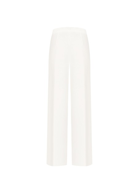 Pantalon palazzo en tissu fluide avec fermeture éclair latérale Rinascimento