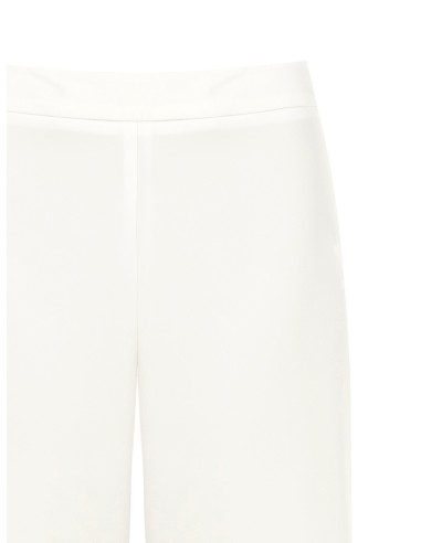 Pantalon palazzo en tissu fluide avec fermeture éclair latérale Rinascimento