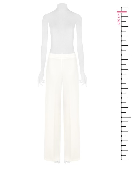 Pantalon palazzo en tissu fluide avec fermeture éclair latérale Rinascimento