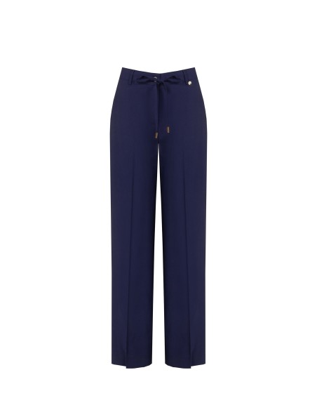 Pantalon Palace en viscose avec cordon de serrage et poches Rinascimento