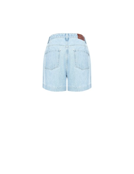 Pantalon court en denim avec plis Rinascimento