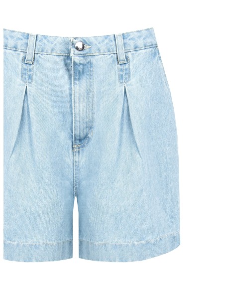 Pantalon court en denim avec plis Rinascimento