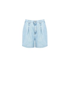 Pantalon court en denim avec plis Rinascimento