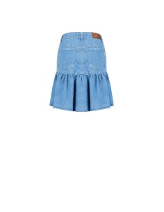 Minirok met volant van stretchdenim van Rinascimento 2