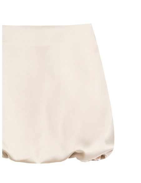 Minijupe ballon en satin avec poche et bouton bijou sur le côté Rinascimento