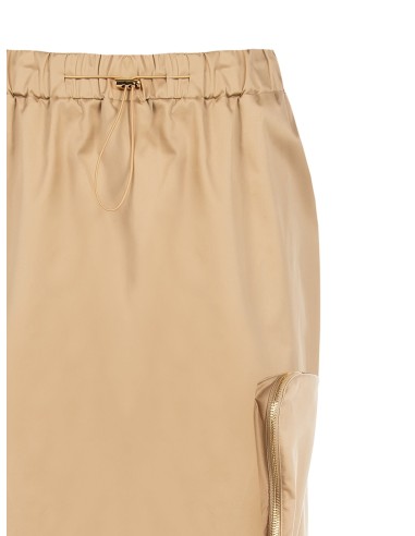 Jupe midi en mélange de coton avec grande poche zippée Rinascimento