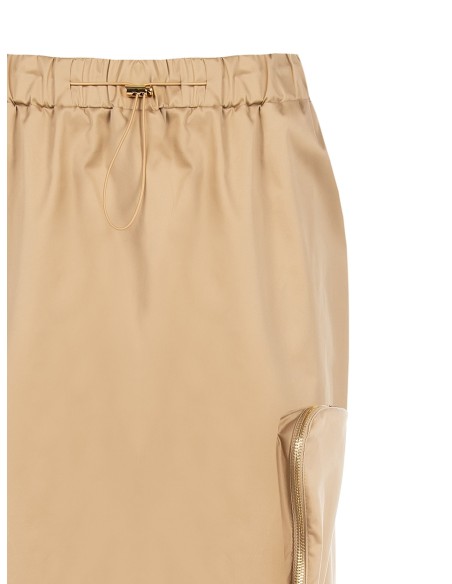 Jupe midi en mélange de coton avec grande poche zippée Rinascimento