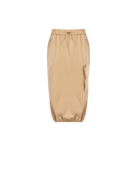 Jupe midi en mélange de coton avec grande poche zippée Rinascimento
