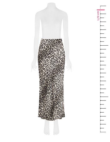 Jupe longue crayon en viscose avec élastique à la taille Rinascimento