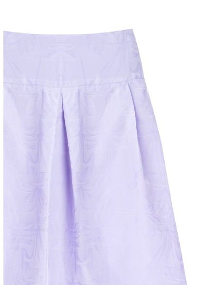 Rinascimento Jacquard Satin Balloon Long Skirt