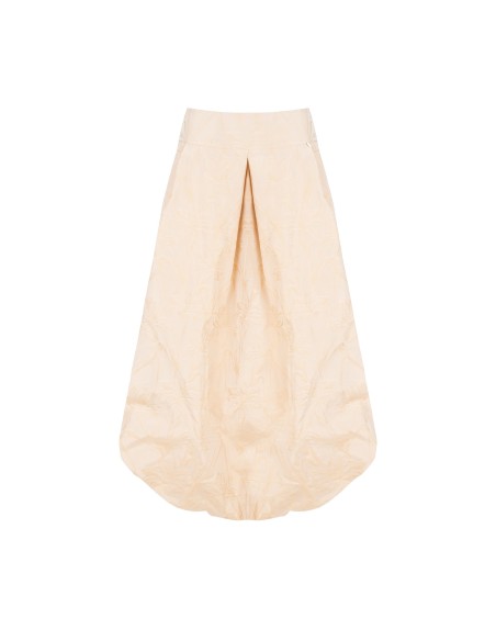 Rinascimento Jacquard Satin Balloon Long Skirt