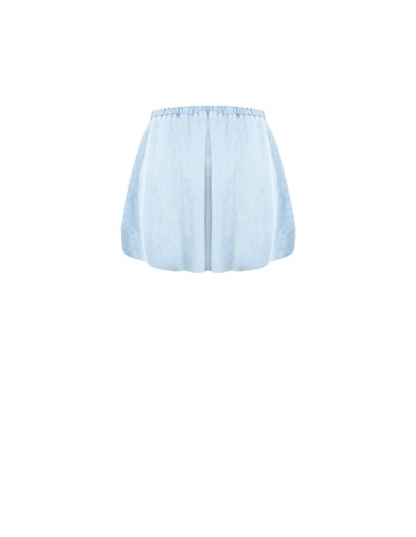 Minijupe ballon en denim avec poches Rinascimento