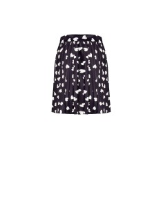 Geplisseerde satijnen minirok met hartjes van Rinascimento 2