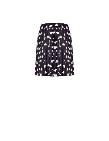 Minijupe plissée en satin Rinascimento Hearts