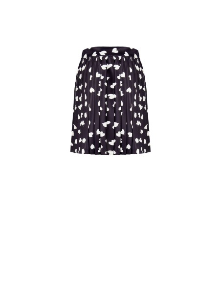 Minijupe plissée en satin Rinascimento Hearts