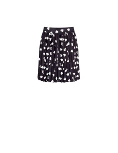 Minijupe plissée en satin Rinascimento Hearts