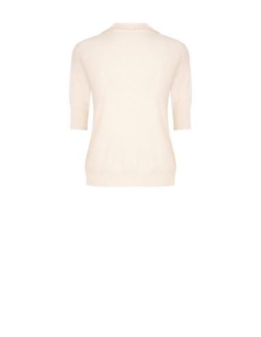 Polo en viscose avec logo Rr brodé Rinascimento
