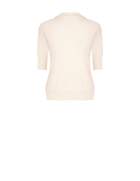 Polo en viscose avec logo Rr brodé Rinascimento