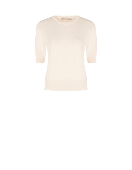 Pull en viscose avec logo Rr brodé Rinascimento