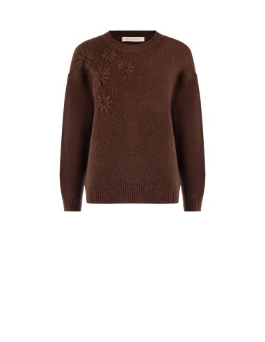 Pull large avec fleurs gaufrées Rinascimento