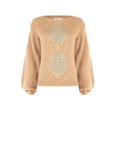 Pull avec Maxi Lurex Rhinestones Rinascimento