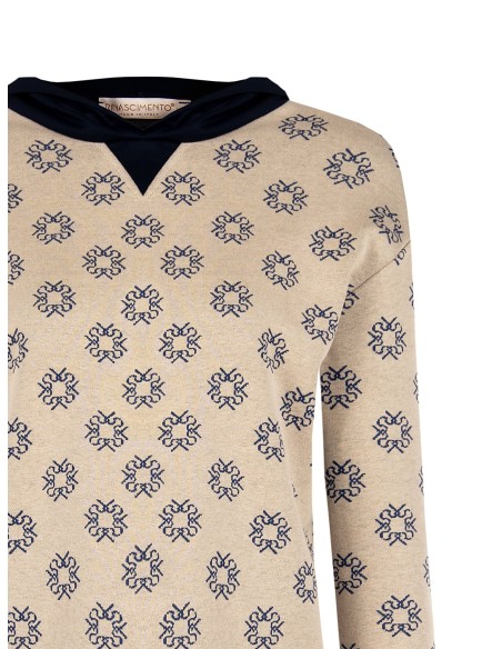 Sweatshirt à capuche et logo Rr Rinascimento