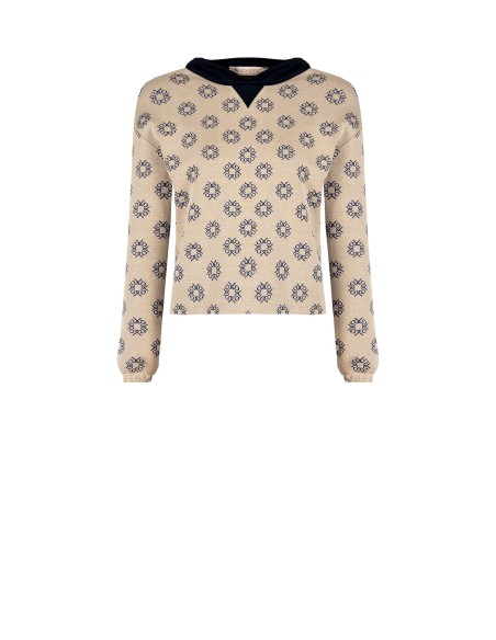 Hoodie met logo-patroon RR Rinascimento