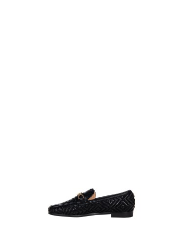Mocassins en tissu tressé à motifs losanges avec finition du logo RR en métal Rinascimento