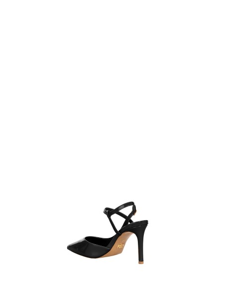 Escarpins slingback à talon moyen vernis Rinascimento